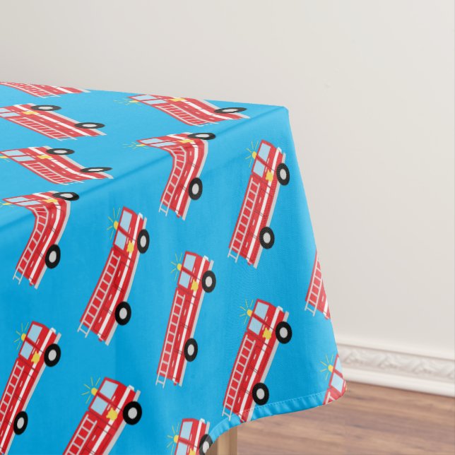Mantel Fiesta de cumpleaños del camión de bomberos (In Situ)