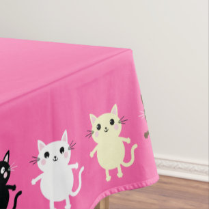 Mantel Fiesta de cumpleaños del gato Kitty Cute Kid