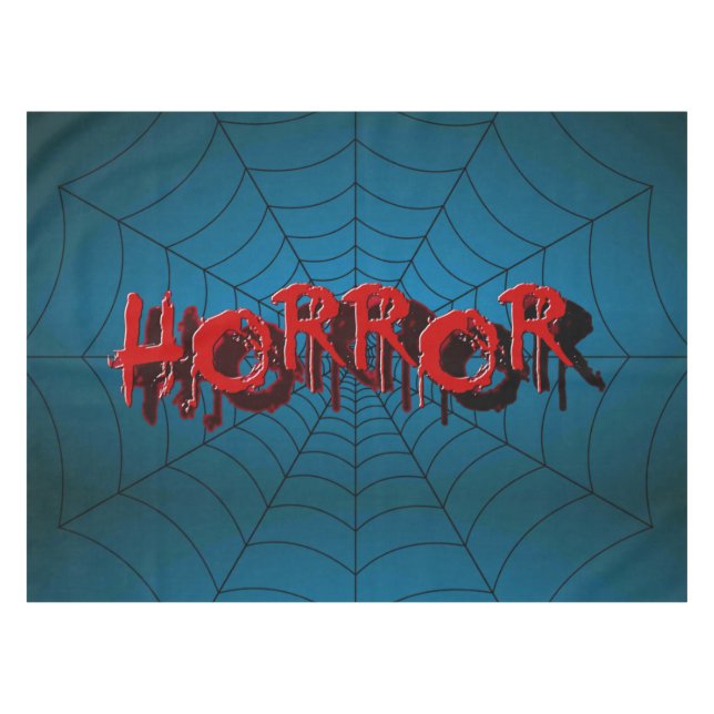 Mantel Fiesta de Halloween Escándalo del horror rojo Arañ (Frente (Horizontal))
