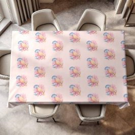 Mantel Fiesta de playa de conchas rosadas