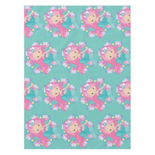 Mantel Fiesta de sirena azul