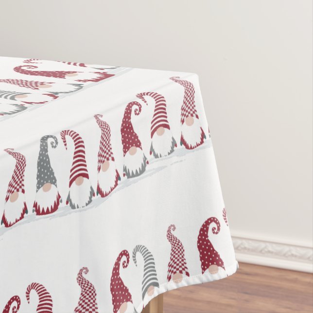 Mantel Filas de gnomos de vacaciones en la nieve (In Situ)