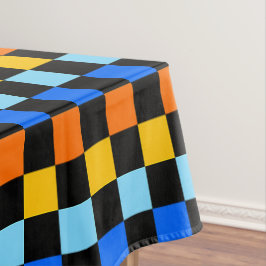 Mantel Fire and ice checkerboard pattern