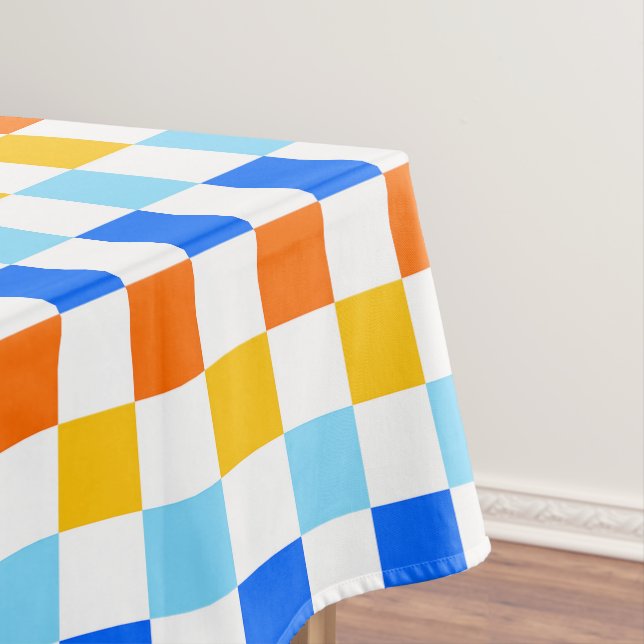 Mantel Fire and ice checkerboard pattern (In Situ)