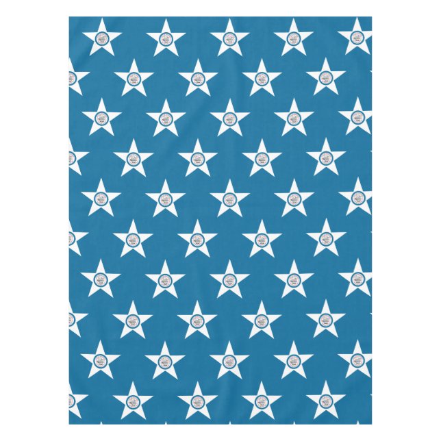 Mantel Flag of city of Houston, Texas Tablecloth (Anverso)