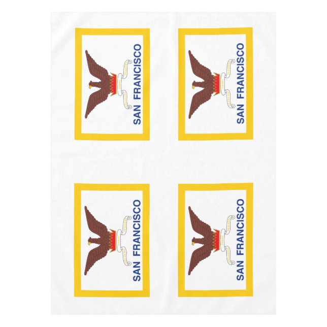 Mantel Flag of San Francisco, California Tablecloth (Anverso)