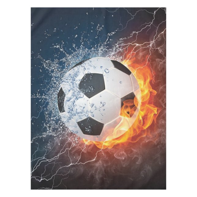 Mantel Flamante Cojín decorativo de fútbol/baloncesto de  (Anverso)
