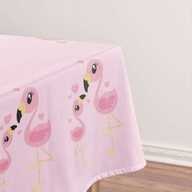 Mantel Flamingo Baby Shower Cute Tropical (In Situ)