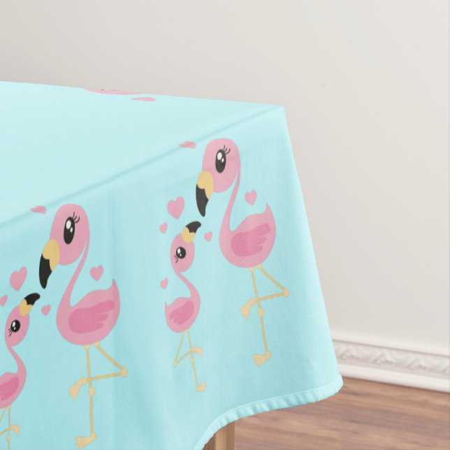 Mantel Flamingo Baby Shower Cute Tropical (In Situ)