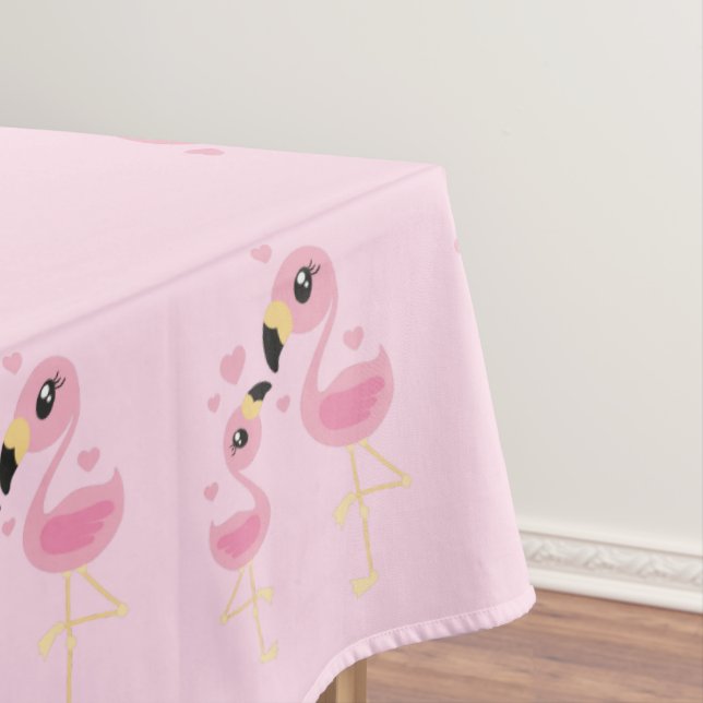 Mantel Flamingo Baby Shower Cute Tropical (In Situ)