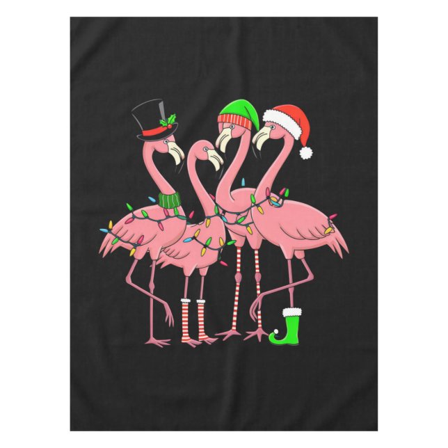 Mantel Flamingo Merry Christmas Funny Flamingo Lover Rega (Anverso)