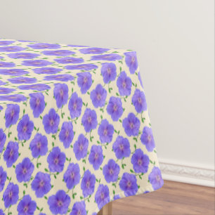 Mantel Flor azul botánica del geranio