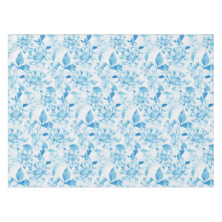 Mantel Flor azul suave