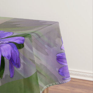 Mantel flor azul violeta