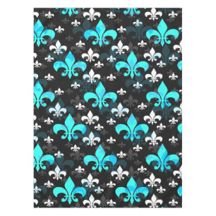 Mantel Flor blanca azul de Lis