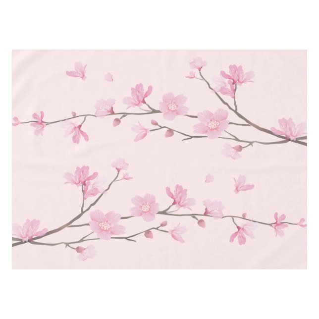 Mantel Flor de cerezo - rosa (Frente (Horizontal))