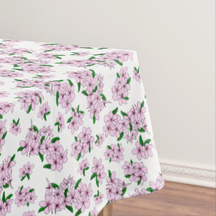 Mantel Flor de cerezo rosa elegante acuarela floral