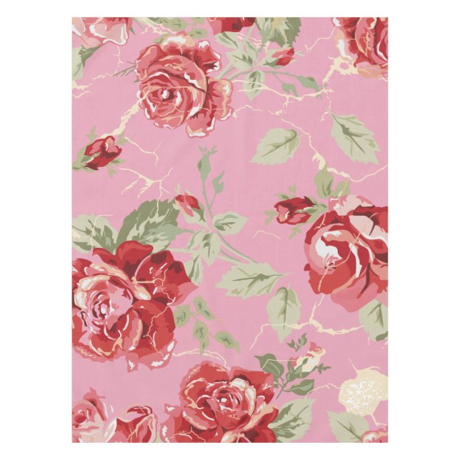 Mantel Flor de cerezo rosa rojo (Anverso)