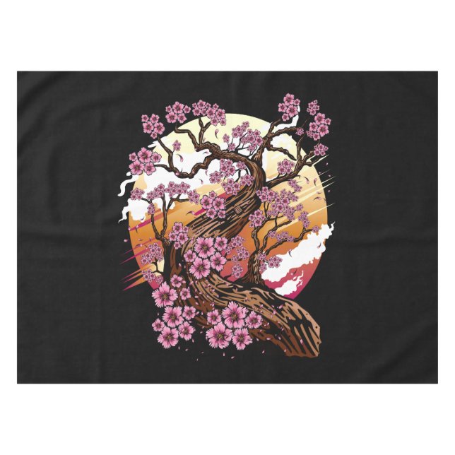 Mantel Flor de cerezo salvaje (Frente (Horizontal))