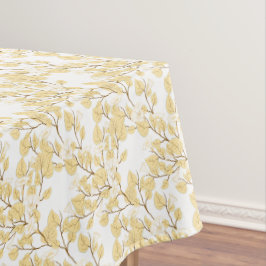 Mantel Flor de gloria blanca dorada