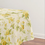 Mantel Flor de grano amarillo dorado de bonito<br><div class="desc">Bonito estilo casa de campo rústico sin costuras,  con flores de color amarillo dorado y brotes en sutiles crudos y fondo blanco.</div>