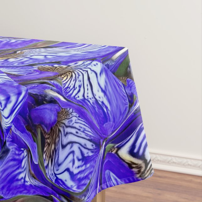 Mantel Flor de iris púrpura / inclinada / cubierta / (In Situ)