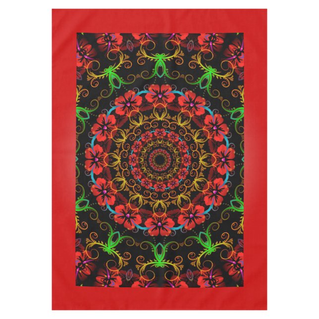 Mantel Flor de Kaleidoscope Hibiscus I + tu idea (Anverso)