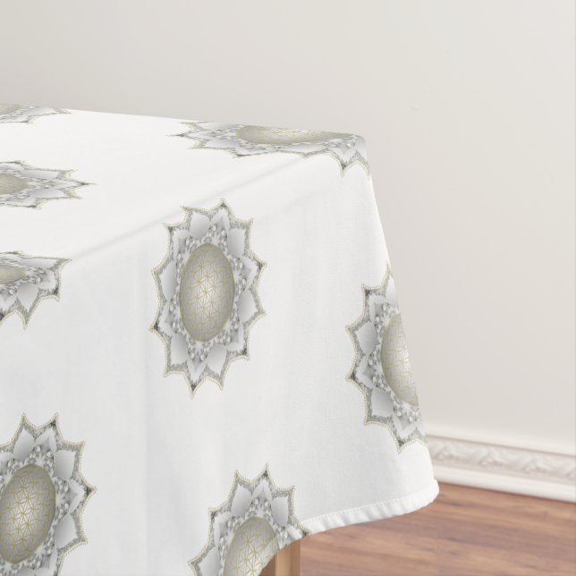 Mantel Flor de la Vida - Mandala de Flores 1 (In Situ)