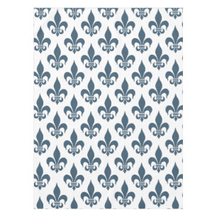 Mantel Flor de lis: Azules marinos