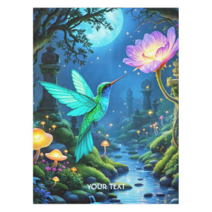 Mantel Flor de pájaro verde suave