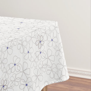 Mantel Flor de perwinkle taupe de mano moderna