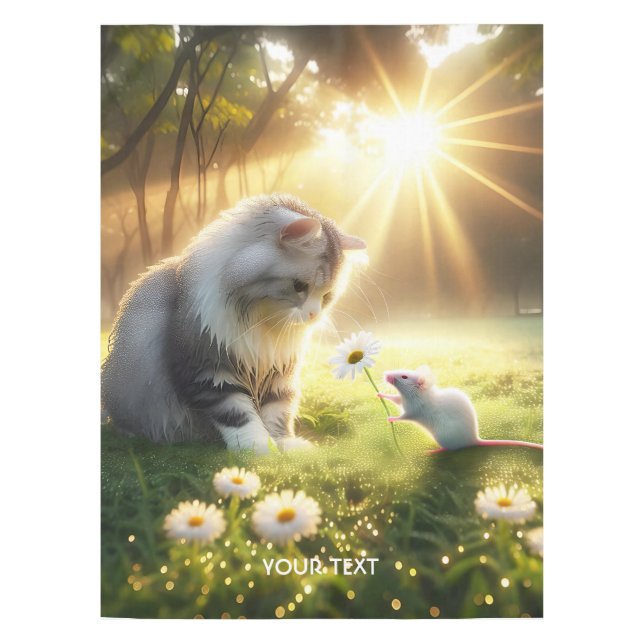 Mantel Flor de ratón de gato suave (Anverso)