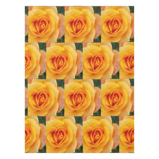 Mantel flor de rosa amarillo (Anverso)