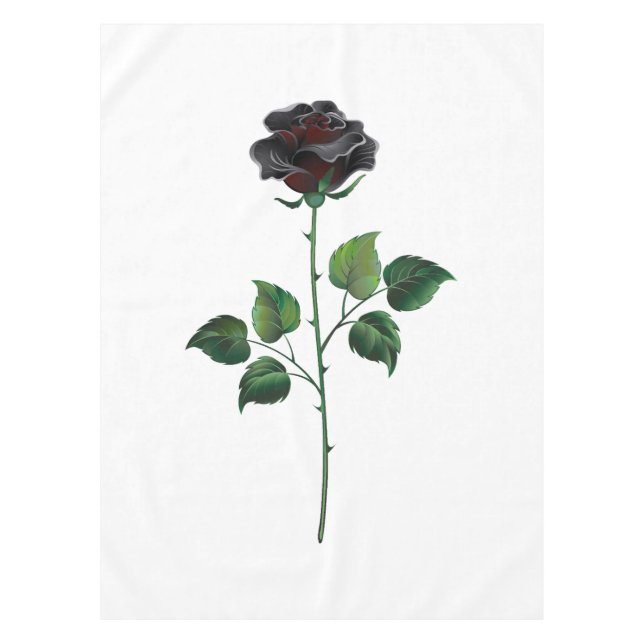 Mantel Flor de rosa negra (Anverso)