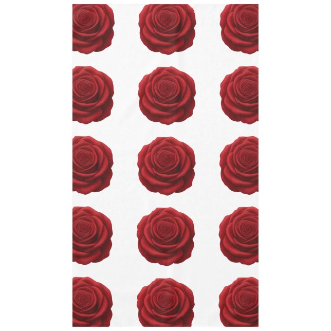 Mantel - Flor de Rosa Roja (Anverso)