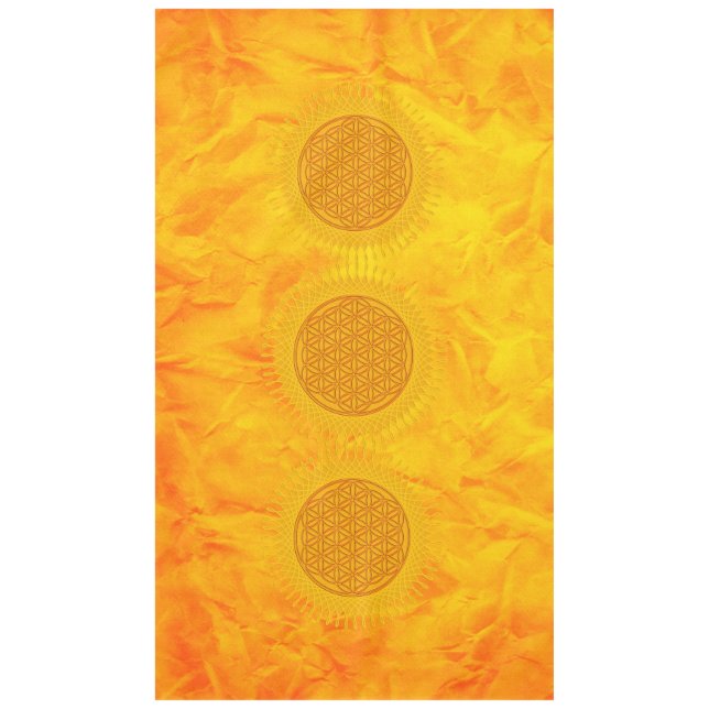 Mantel Flor de vida / Blume des Lebens - soleado (Anverso)
