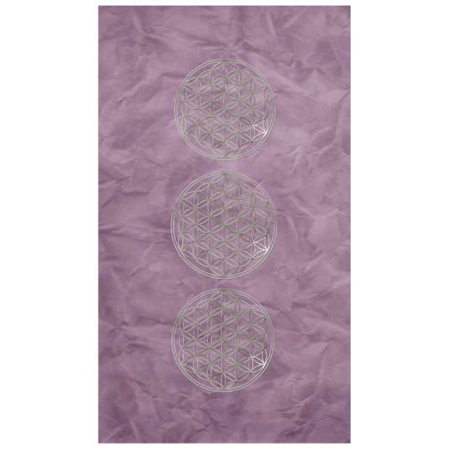 Mantel Flor de vida / Blume des Lebes - PLATA (Anverso)