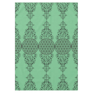 Mantel Flor de vida - ornamentos negros I + tu trasero.