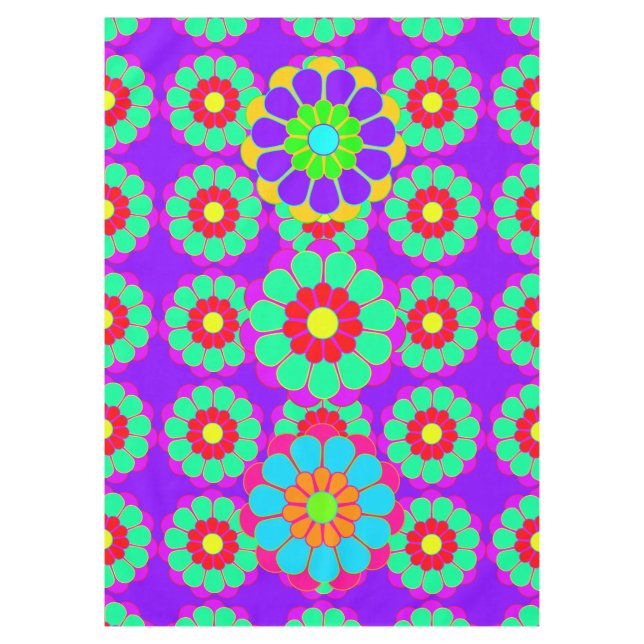 Mantel Flor divertida Bloom I II III (Anverso)