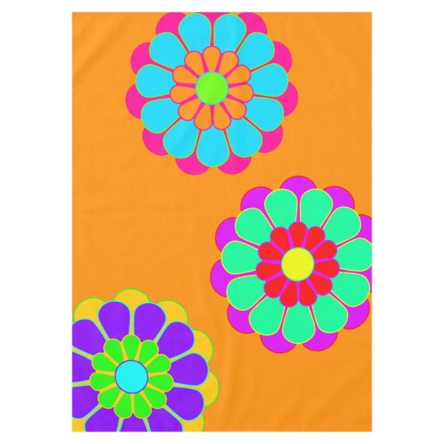 Mantel Flor divertida Bloom I II III (Anverso)