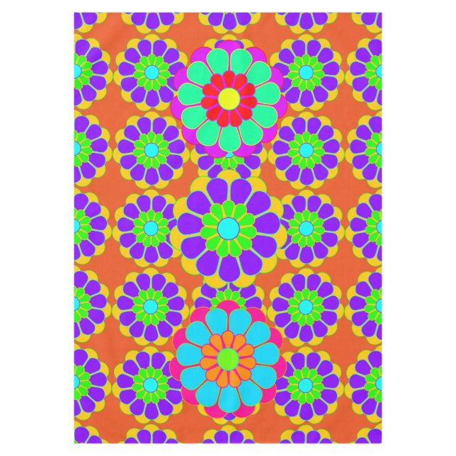 Mantel Flor divertida Bloom I II III (Anverso)