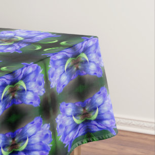 Mantel Flor gentiana azul Resumen arte