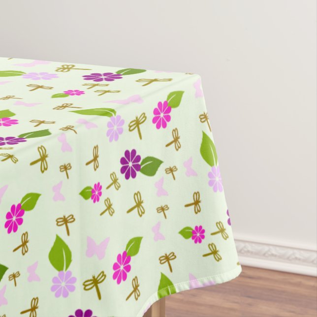 Mantel Flor Jardín Dragonfly Tableclol Decoración Vajilla (In Situ)