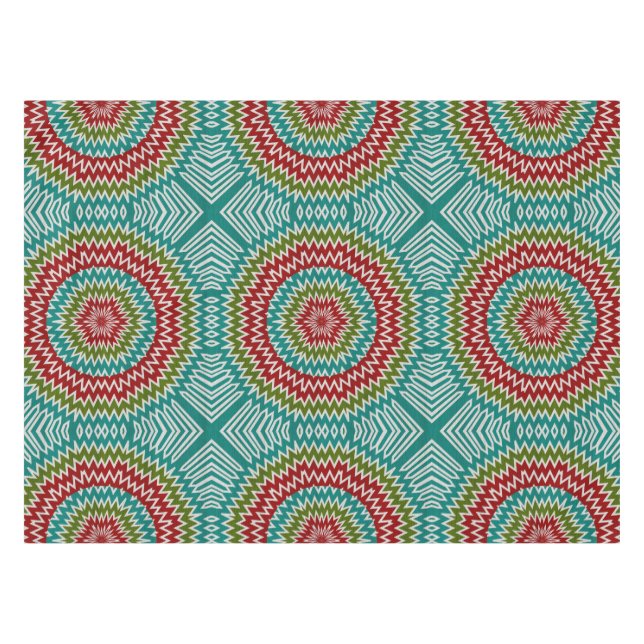 Mantel Flor mandalaica hipnótica (Frente (Horizontal))