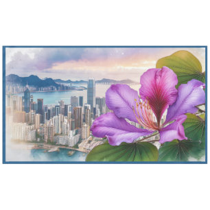 Mantel Flor nacional Bauhinia (Hong Kong) enorme