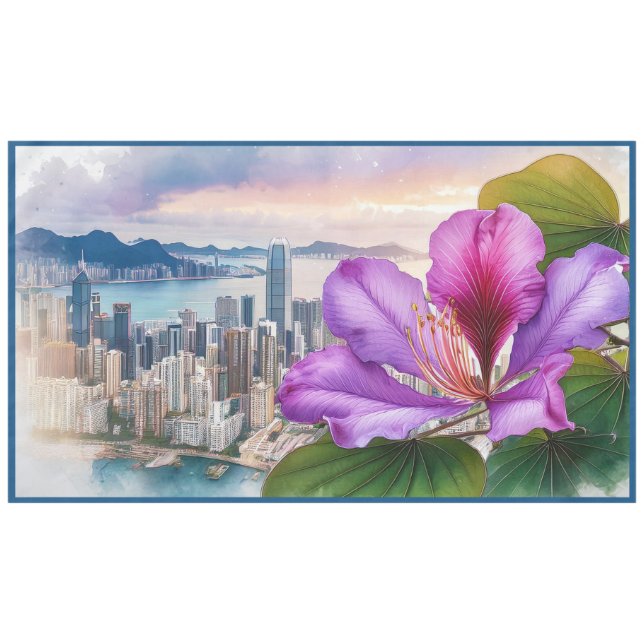 Mantel Flor nacional Bauhinia (Hong Kong) | enorme (Frente (Horizontal))