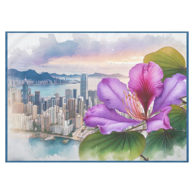 Mantel Flor nacional Bauhinia (Hong Kong) | estándar (Frente (Horizontal))
