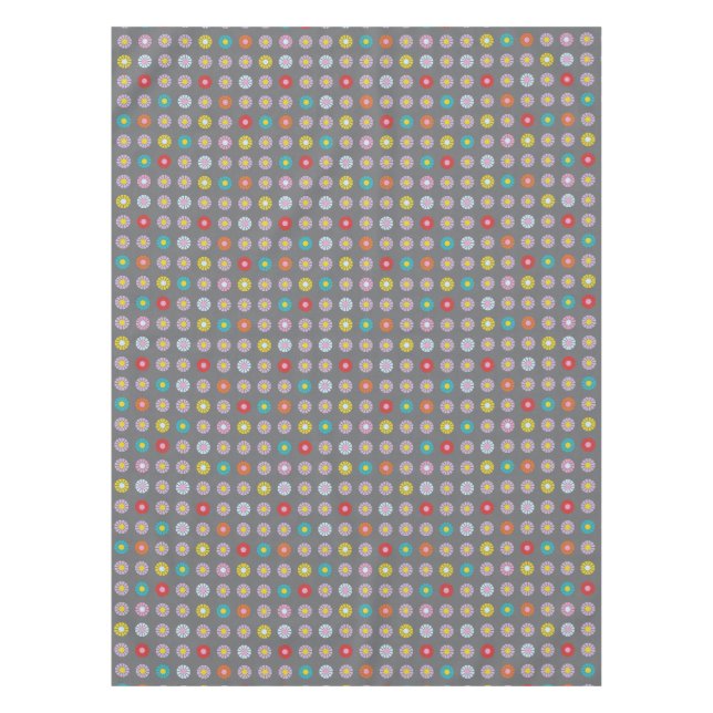 Mantel Flor retro colorida (Anverso)