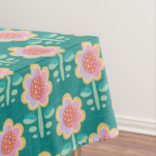 Mantel Flor retro de primavera