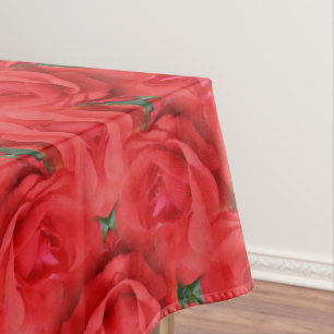 Mantel Flor rosa roja Resumen de patrón de naturaleza